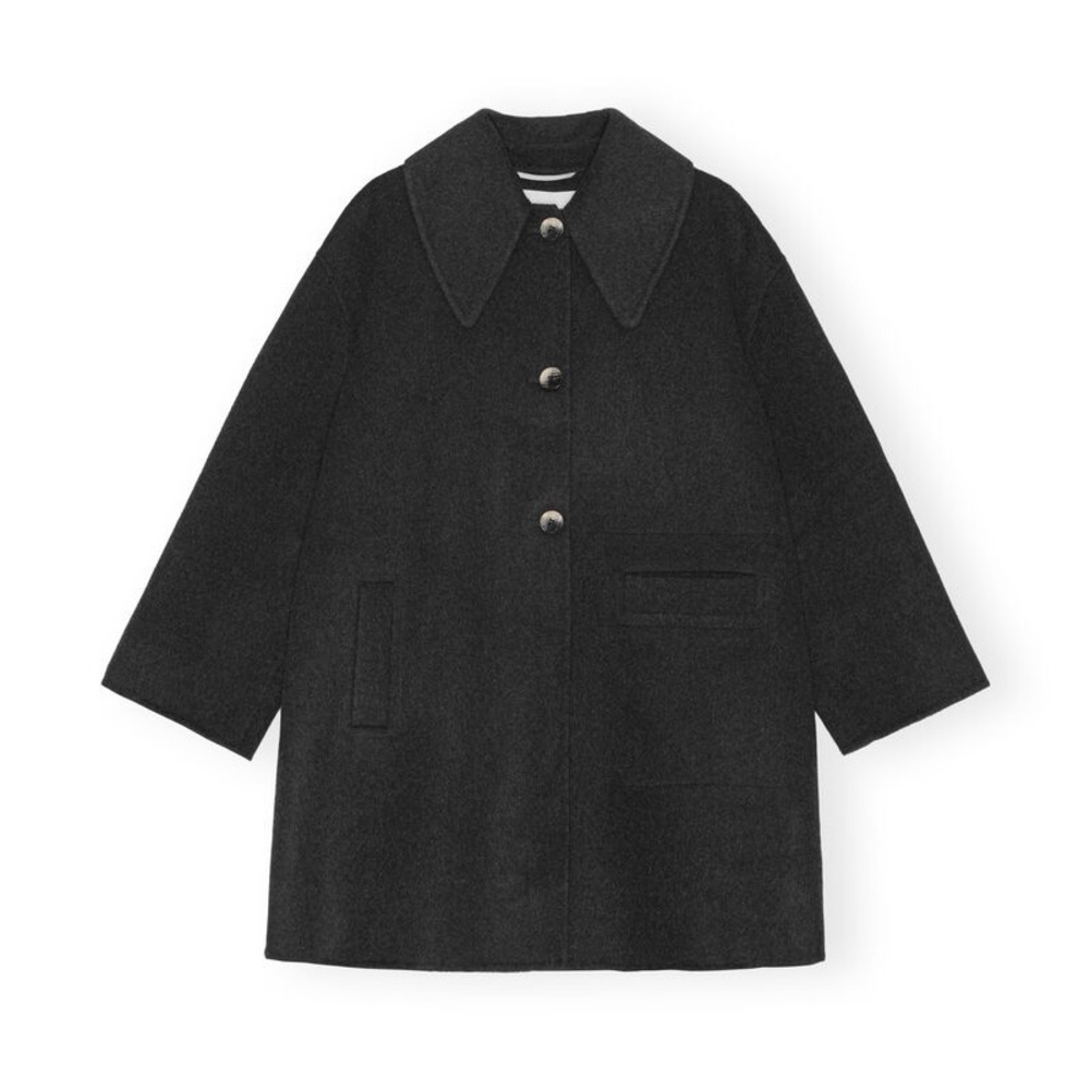 GANNI gray oversized jacket - M, US6, DK36